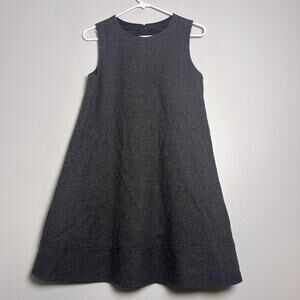 Theory Sleeveless Wool Blend Sheath Dress Gray Sz 6 Office Preppy Career A Line